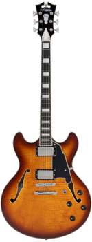 D'Angelico Premier DC Dark Iced Tea Burst - gitara elektryczna