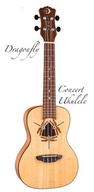 Luna Ukulele Koncertowe Dragonfly - Uszkodzone