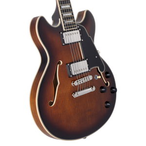 D'Angelico Premier Mini DC Brown Burst gitara elektryczna
