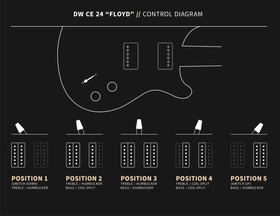 PRS CE 24 Dustie Waring "Floyd" Faded Blue Smokeburst - gitara elektryczna USA